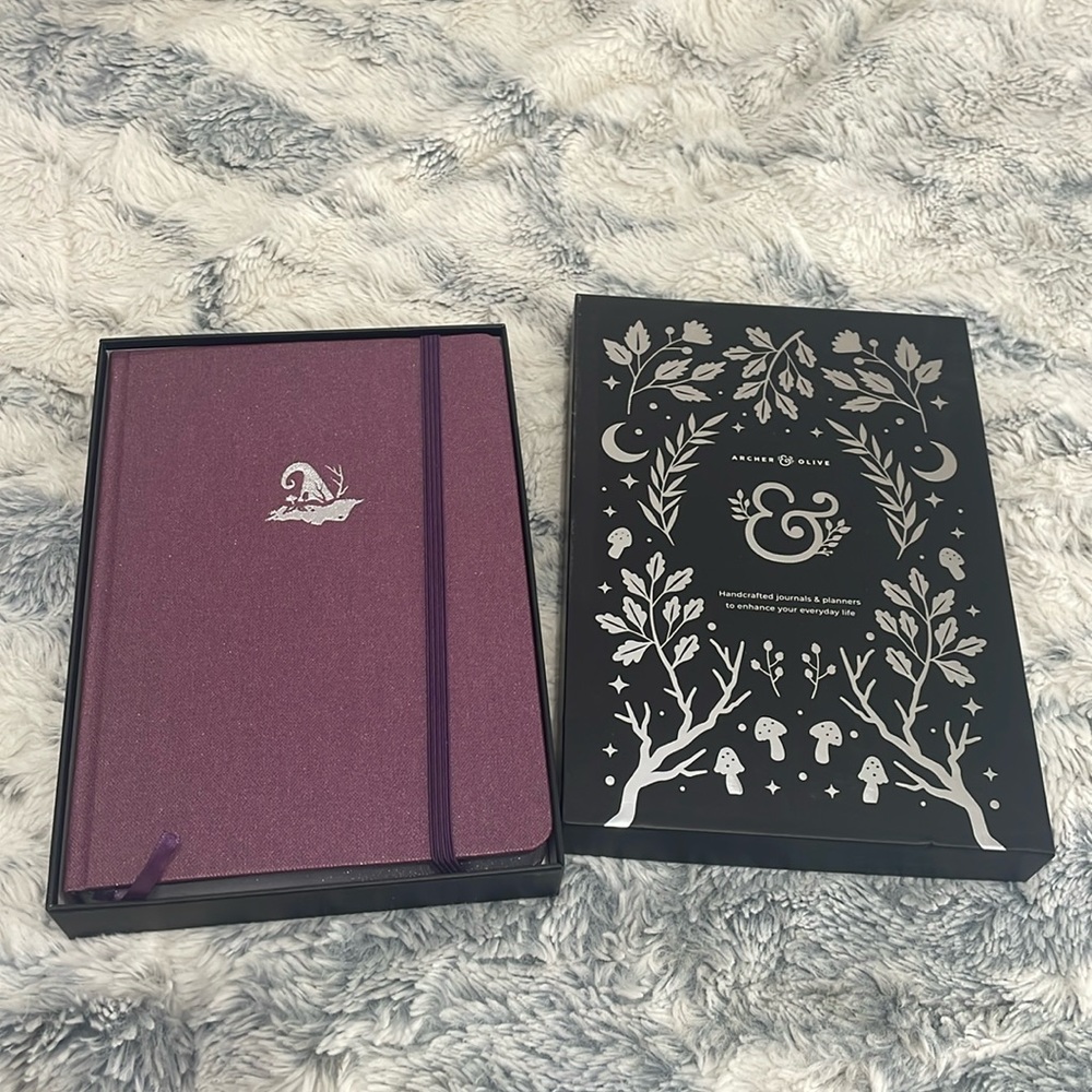 Archer and Olive Blackout grid notebook